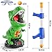 XINNOVEL Movable Dinosaur Shooting for Toys Kids 4-6, Electronic Kids Target Games w/Air Pump Gun, LCD Score Record, Sound, 24 Foam Balls, Birthday Gifts for 3 4 5 6 7 8 9 Year Old Boys Girls
