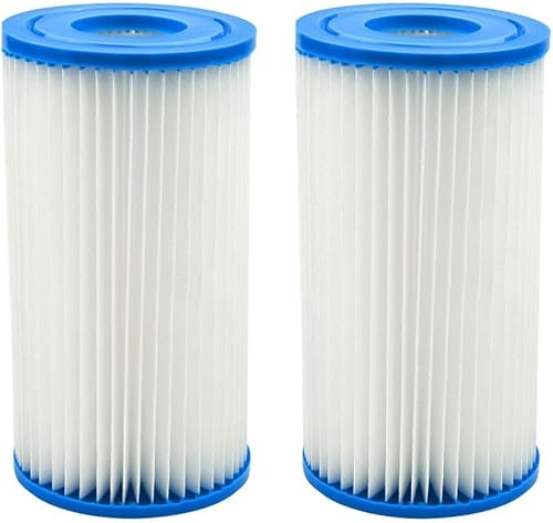 2 piezas de filtro de cartucho de piscina para Intex para cartucho de filtro de piscina de fácil ajuste AC, piezas de repuesto para 28603EG,