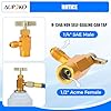Aupoko R134A Car AC Refrigerant Charge Hose 59'', AIr Condition Charge Hose with Gauge R134A Can Puncturing Type Tap Valve, A/C Quick Coupler Low Pressure Gauge Kit #3
