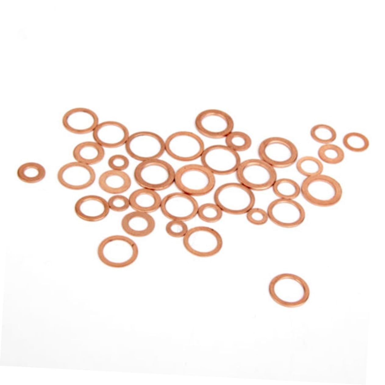 300 pièces Rondelles Plates Cuivre de Rondelles Métalliques pour Mécanique et Électronique