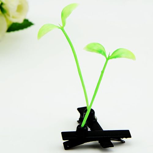 Miniatura 5 de BinaryABC Pinza para el cabello de brotes de frijoles, horquillas para el cabello de plantas, pasador de hierba, accesorios para el cabello para
