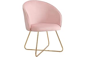 Modern Comfy Upholstered Accent Velvet Vanity Chair for Home Office