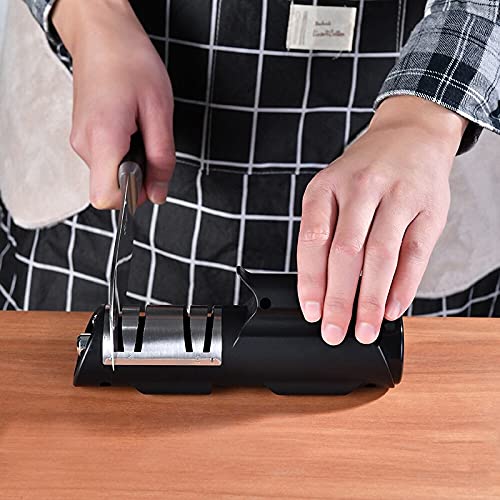 ZJYWAN Messerschärfer Profi USB Messerschleifer Haushalt Wiederaufladbar Knife Sharpener, für Grobschärfen/ Feinschärfen… – Bild 3