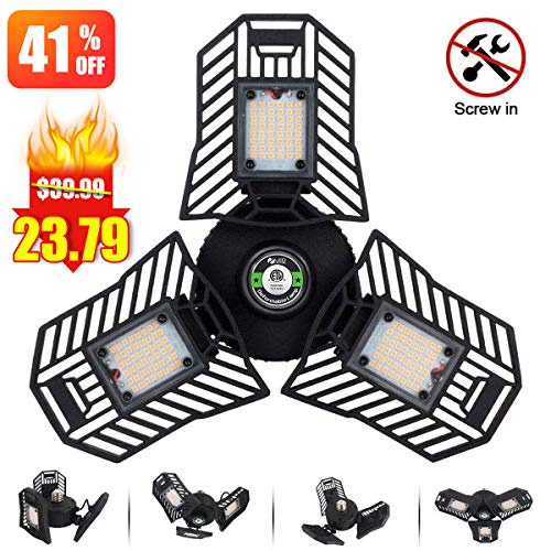 Tanbaby LED Garage Light - Three Leaf Garage Light, Garage Light, LED Garage