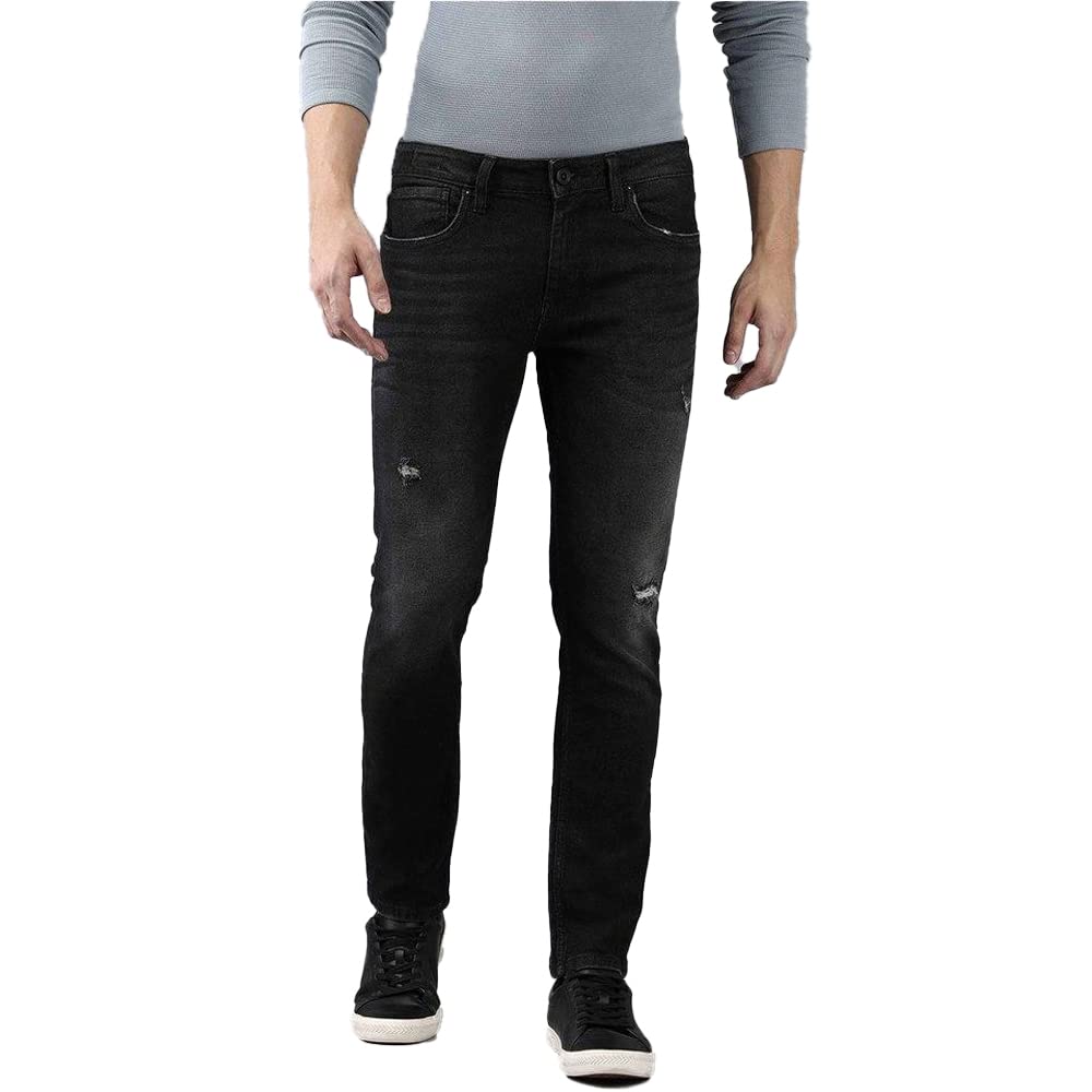 VOI Jeans Men's Black Borris - Slim Tapered Jeans