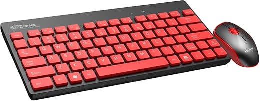Portronics Key2 Combo Wireless Keyboard and Mouse Set, with 2.4 GHz USB Receiver, Silent Keystrokes, 1200 DPI Optical Tracking, Compact Design,…