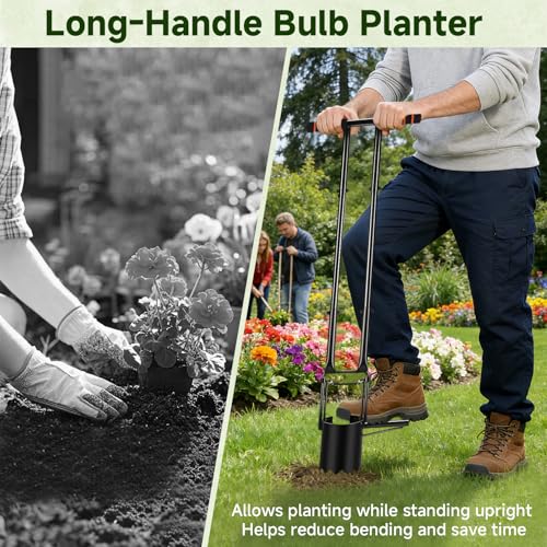 Herramienta para plantar bulbos con mango largo miniatura 5