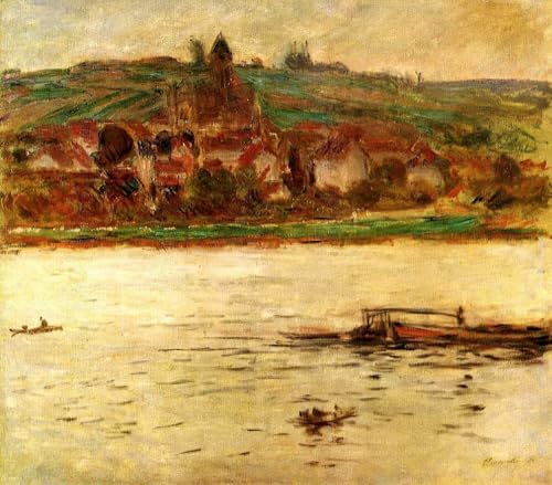 Art à l'huile sur toile Claude Monet pour habiller un grand mur vide avec un tableau de maître