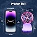 Xsnzdq 3-Inch Plasma Ball Lamp with 7-Color Base | USB-C Powered Touch-Activated Lightning Globe |Cool Desk Gadgets Decor,Christmas Stocking Stuffer