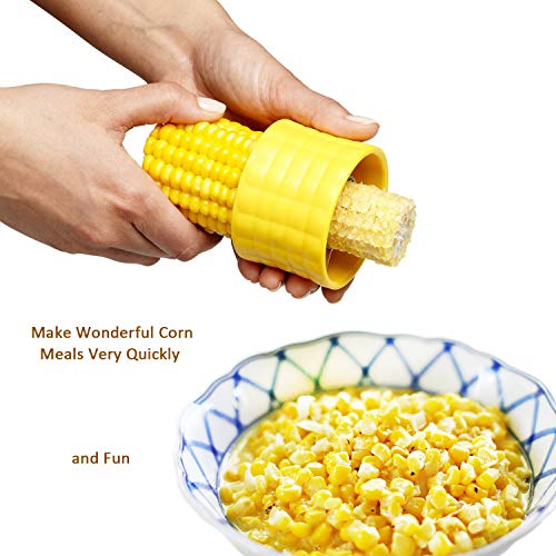 Corn Cob Stripper Peeler Cutter Stripping Corn Kernels Remover Kitchen Gadgets Set, 1 Pc per Box, Thresher Tool