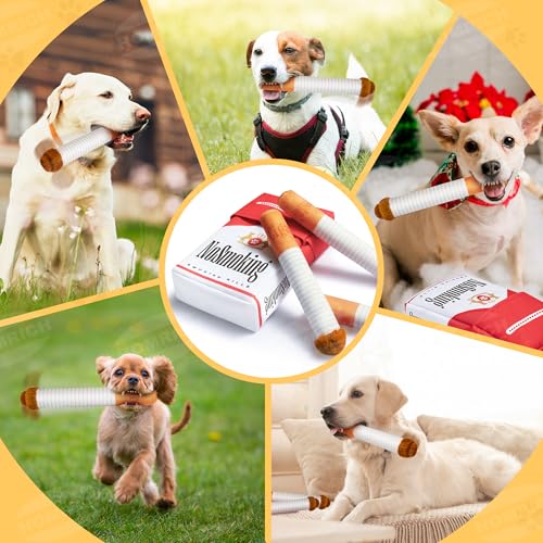 Homrich Hundespielzeug Quietschend, Plüsch Intelligentes Kauspielzeug für Welpen, Mittelgroße und Große Hunde, Interaktiv & Langlebig
