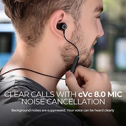 Bluetooth-Headphones-Bluetooth-Earbuds-Sports-Earphones-14H-PlaytimeHD-Stereo-Sound-with-cVc-80-Noise-Reduction-Mic-Magnetic-In-Ear-Wireless-Headphones-IPX7-Waterproof-for-Running-Sports