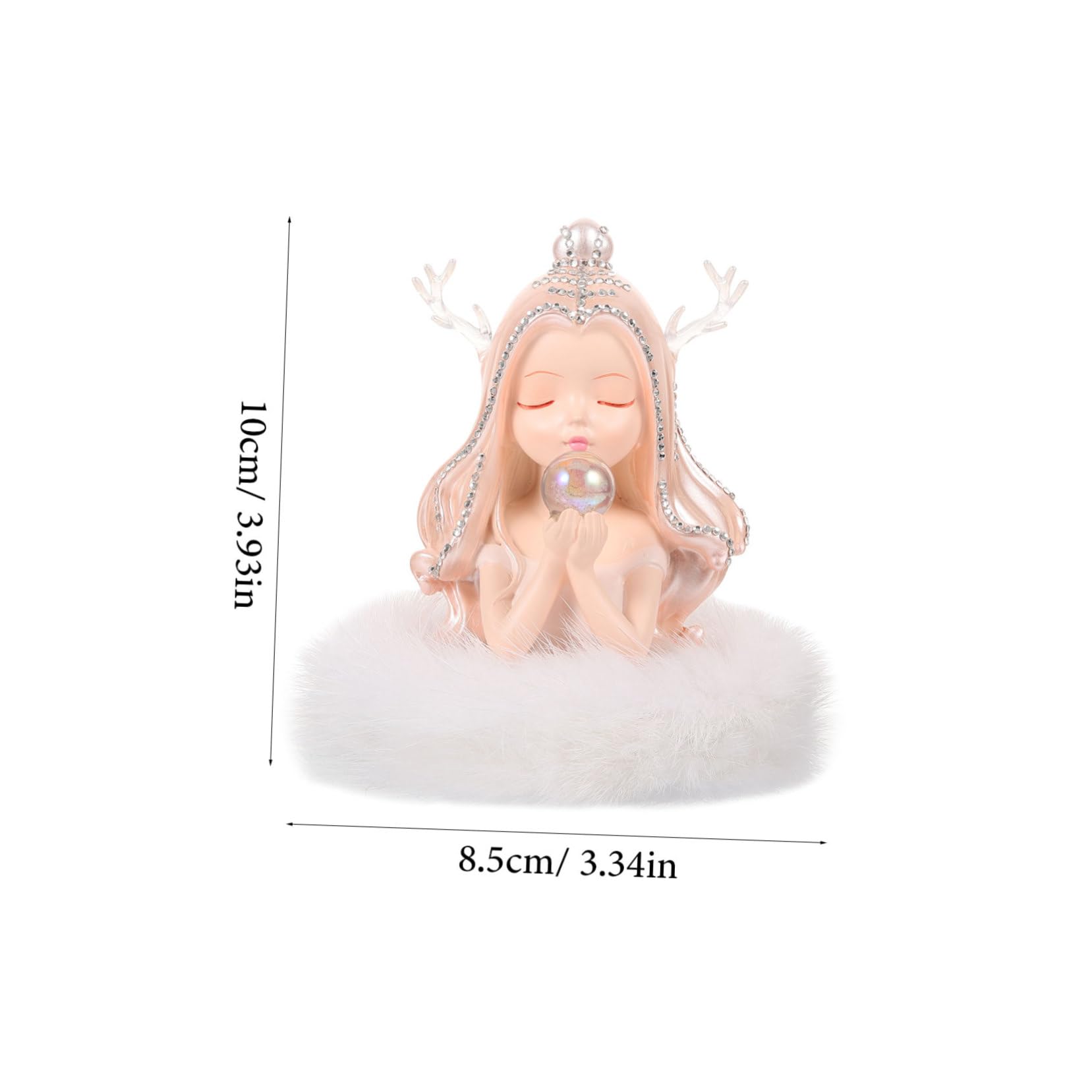 MAGICLULU Decorazione Auto con Angioletto e Base Bianca Profumo Duraturo per Interni Auto Accessorio Elegante e Pratico per Fresco e Rinfrescante