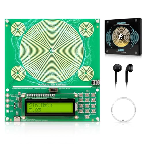 Frequency Generator for Healing | Frequency Generator Resonator Sound Frequency Machine with Type-C | 0.01-200000Hz Adjustable Schumann Sine Wave Resonance Generator