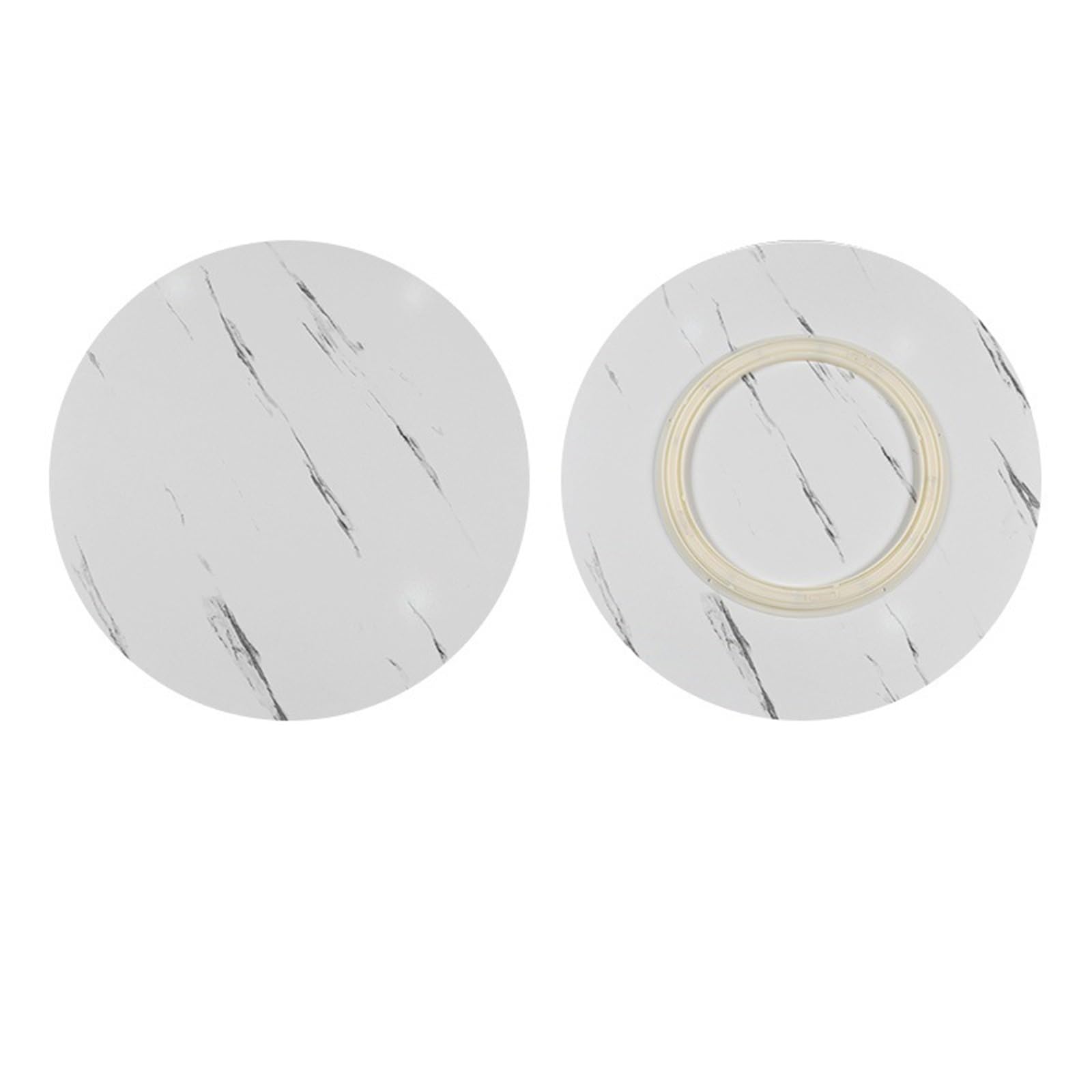 Lazy Susan - Piatto girevole per tavolo da pranzo, vassoio da portata in marmo bianco, diametro 100 cm, centrotavola rotante con cuscinetti silenziosi, perfetto per intrattenere e servire