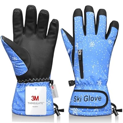 Odtmger Snow Gloves,Ski Gloves 3M Thinsulate Wi...