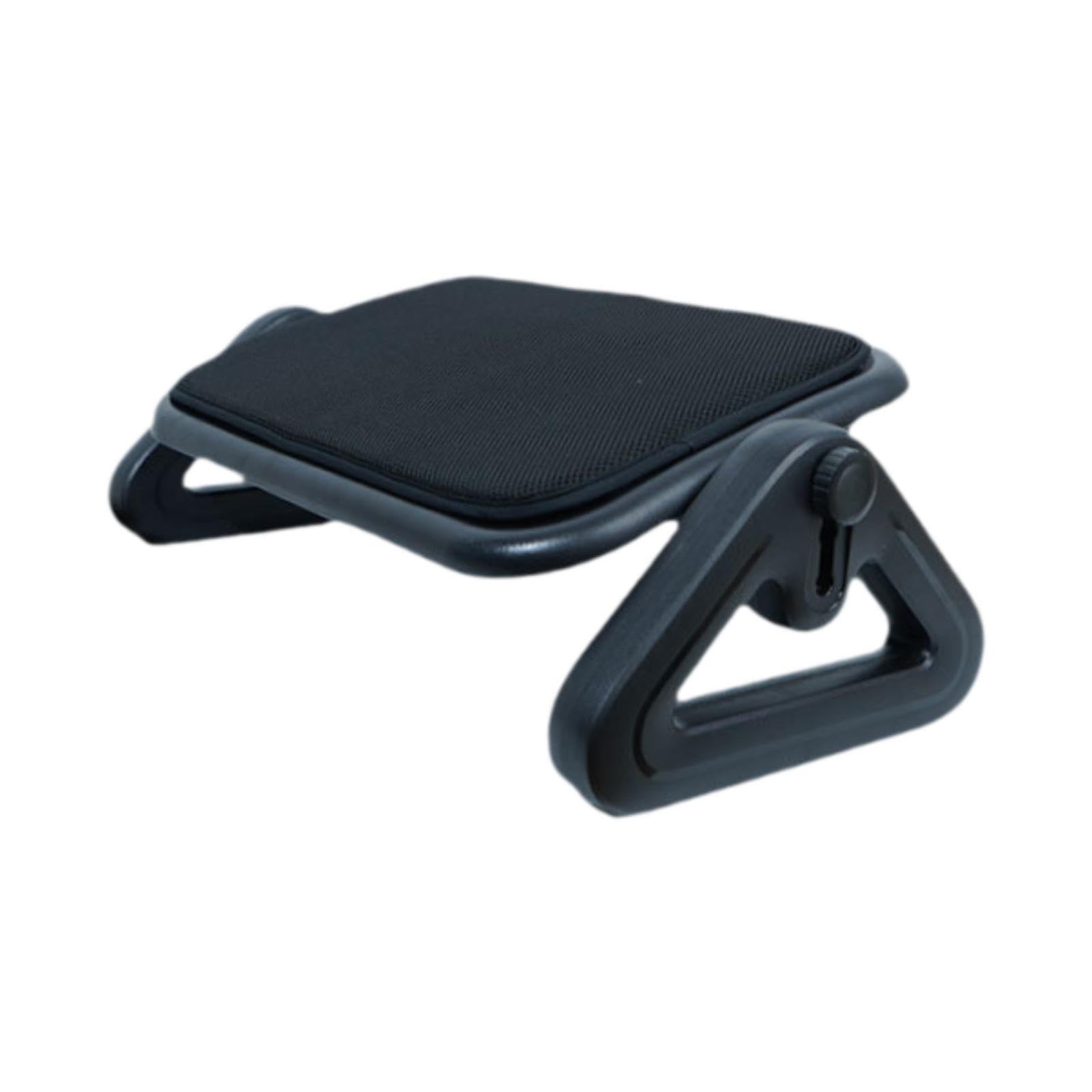 Harilla Poggiapiedi Sotto La Scrivania, Sgabello per Impiegati, Ergonomico, Regolabile in Sei Altezze, Accessori Da Viaggio, per Giochi, Ufficio, Casa, Nero