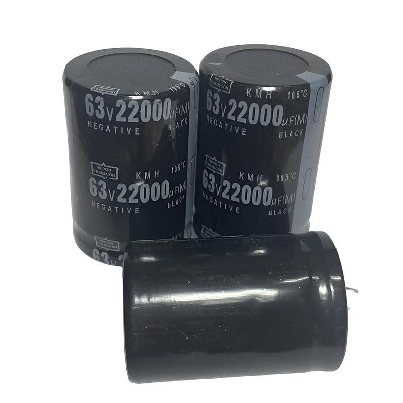 2× Aluminum Electrolytic Capacitors 63V 22000UF 105 Standard (SN) Terminals 35x50mm Amplifier Audio Capacitors