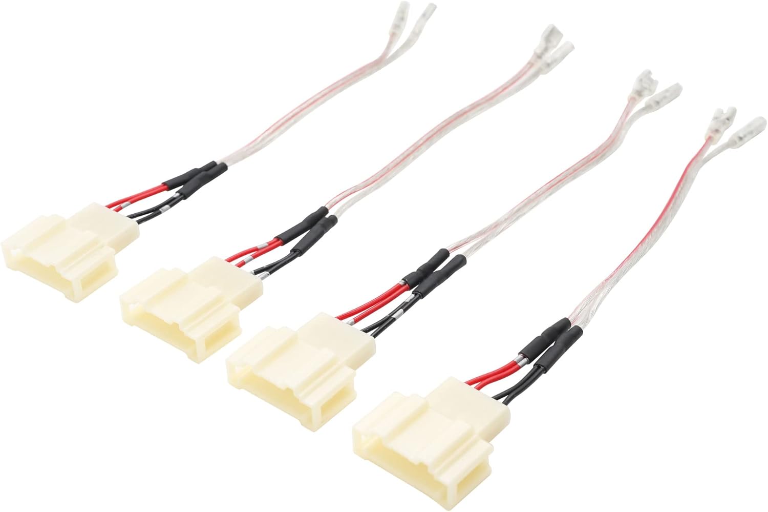 RED WOLF Door Speaker Wiring Harness Adapter Select for VW Volkswagen 1999-2019 Golf/Beetle/Passat, 1999-2016 Jetta Aftermarket Car Door Speaker Wire Cable Plug 4 PCS
