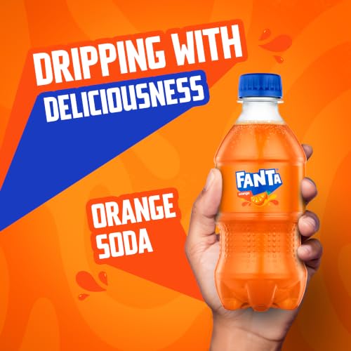 Image of Fanta Orange Soda Soft Drink Bottles, 12 fl oz, 6 Pack