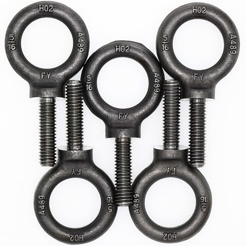 Image of 5 Pcs Lifting Shoulder Eye Bolts 5 /16 inch-18 X 1-1 /8 inch