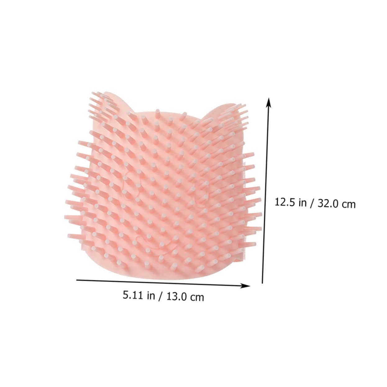 BCOATH 1Pc Silicone Pet Grooming Corner Brush Self Massage Tool for Cats Easy to Clean Fasten Sticker Design for Gentle Grooming for Shedding and Loose Hair