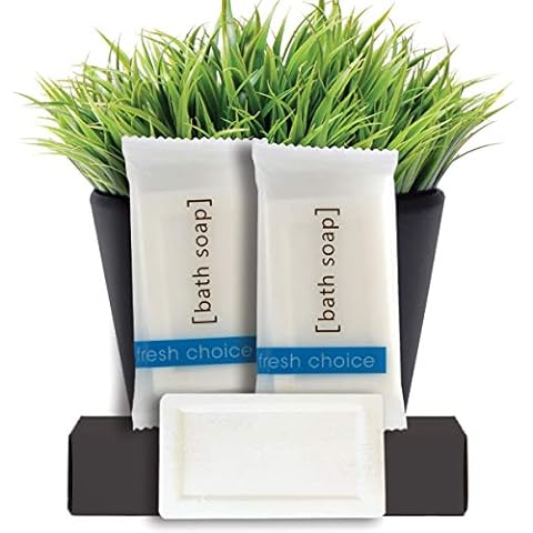 Fresh Choice Bulk Hotel Soap, Individually Wrapped Bar Soaps, Mini Trial Size Toiletries, Bath Body Hand Soap for Vacation Rentals and Motel Guest Bathroom, 0.85 oz, Pack of 50 Cover