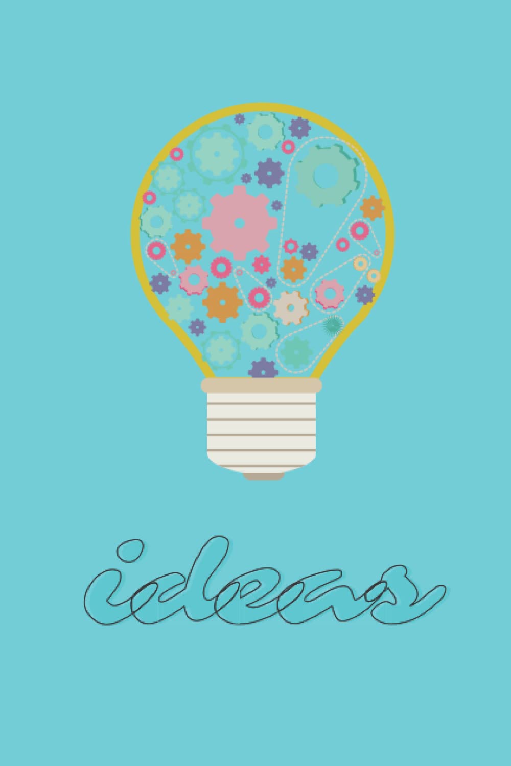 Ideas: Lightbulb Notebook - College Ruled and Blank for Notes and Drawing