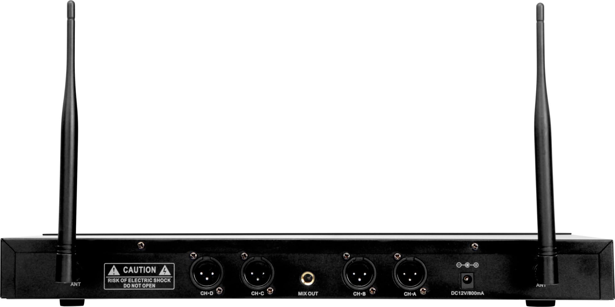 McGrey UHF-2V2I Quad Funk Mikrofon Set mit 50m Reichweite (Wireless Komplettset mit 2 x Handmikrofon, 2 x Lavaliermikrofon, 2 x Taschensender, Instrumentenfunk, 6,3mm Klinke Ausgang) schwarz