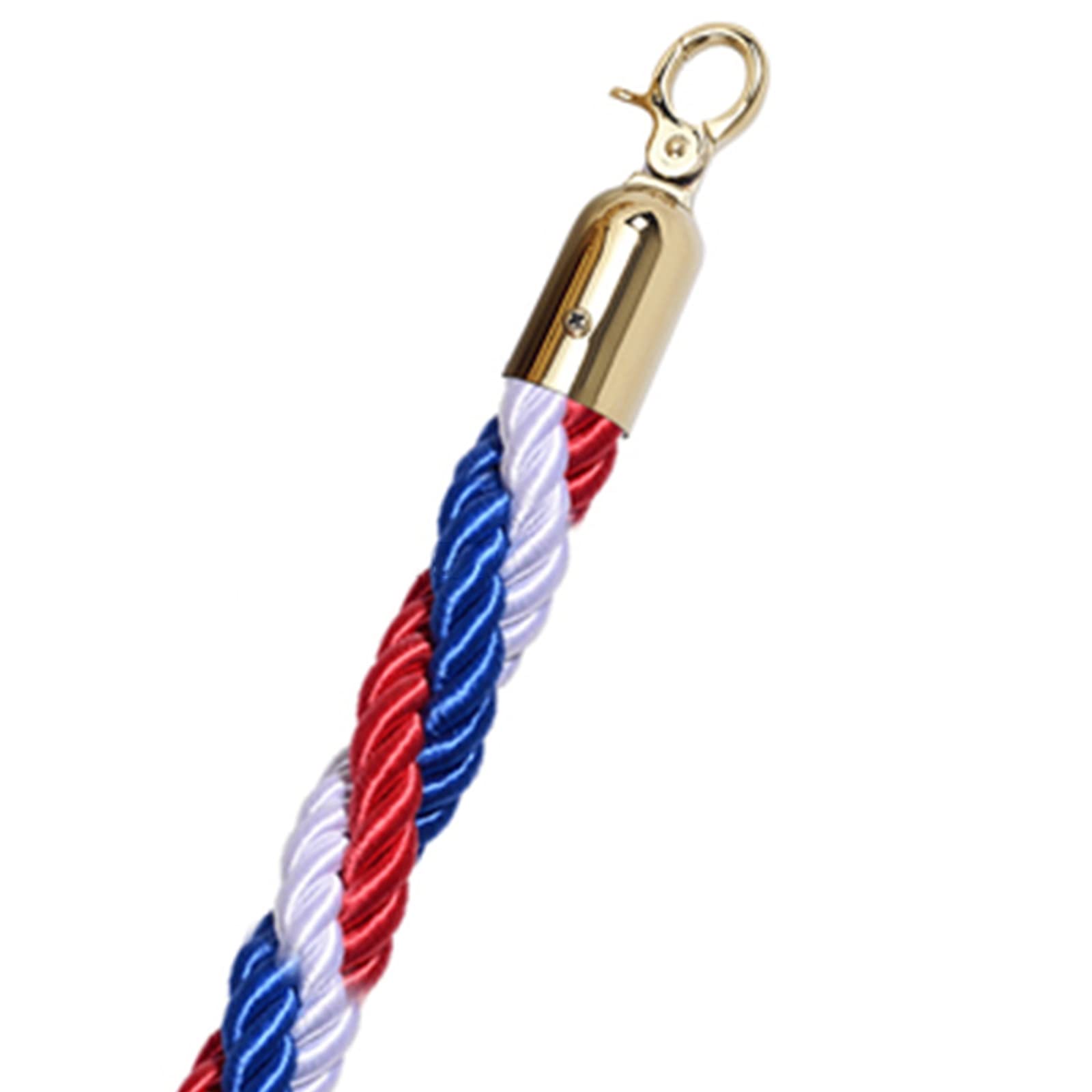 Corda per il controllo della folla – Corda di sicurezza in canapa grossa multicolore brillante da appendere 152,4 cm – ideale per eventi e gestione delle code