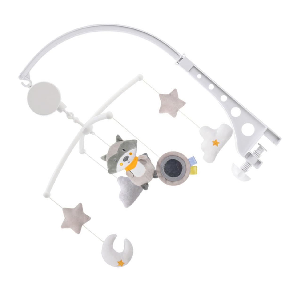 Carillon Éolien Musical Rotatif en Plastique pour Berceau Bébé, Jouet Sonore Éducatif Idéal pour Cadeau D'anniversaire ou Baby Shower