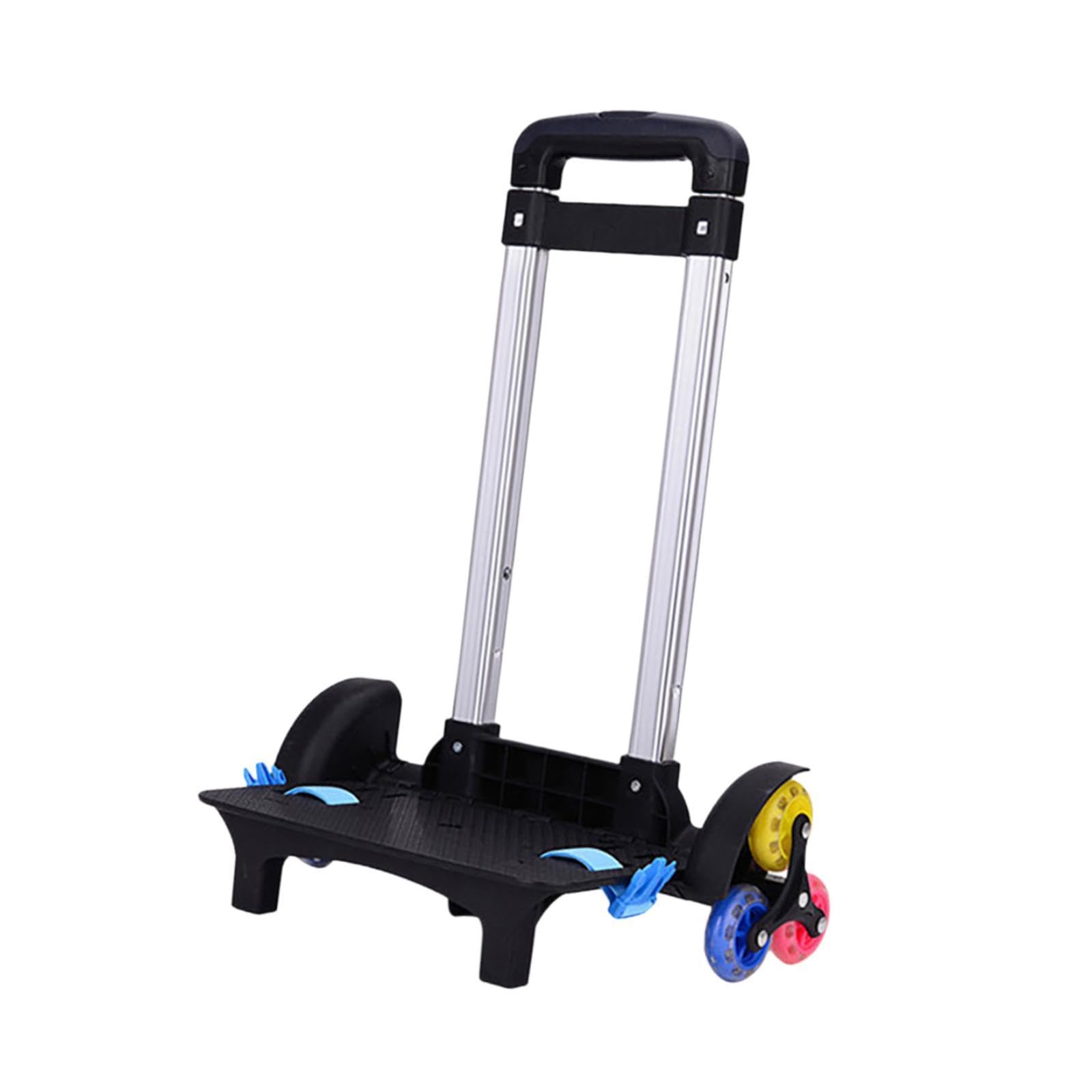 Trolley para Mochilas Escolares, Trolley para Mochilas Escolares Plegable con Ruedas, Ligero, asa extraíble, Trolley portaequipajes Nevera para Camping al Aire Libre, Picnic, niños y niñas