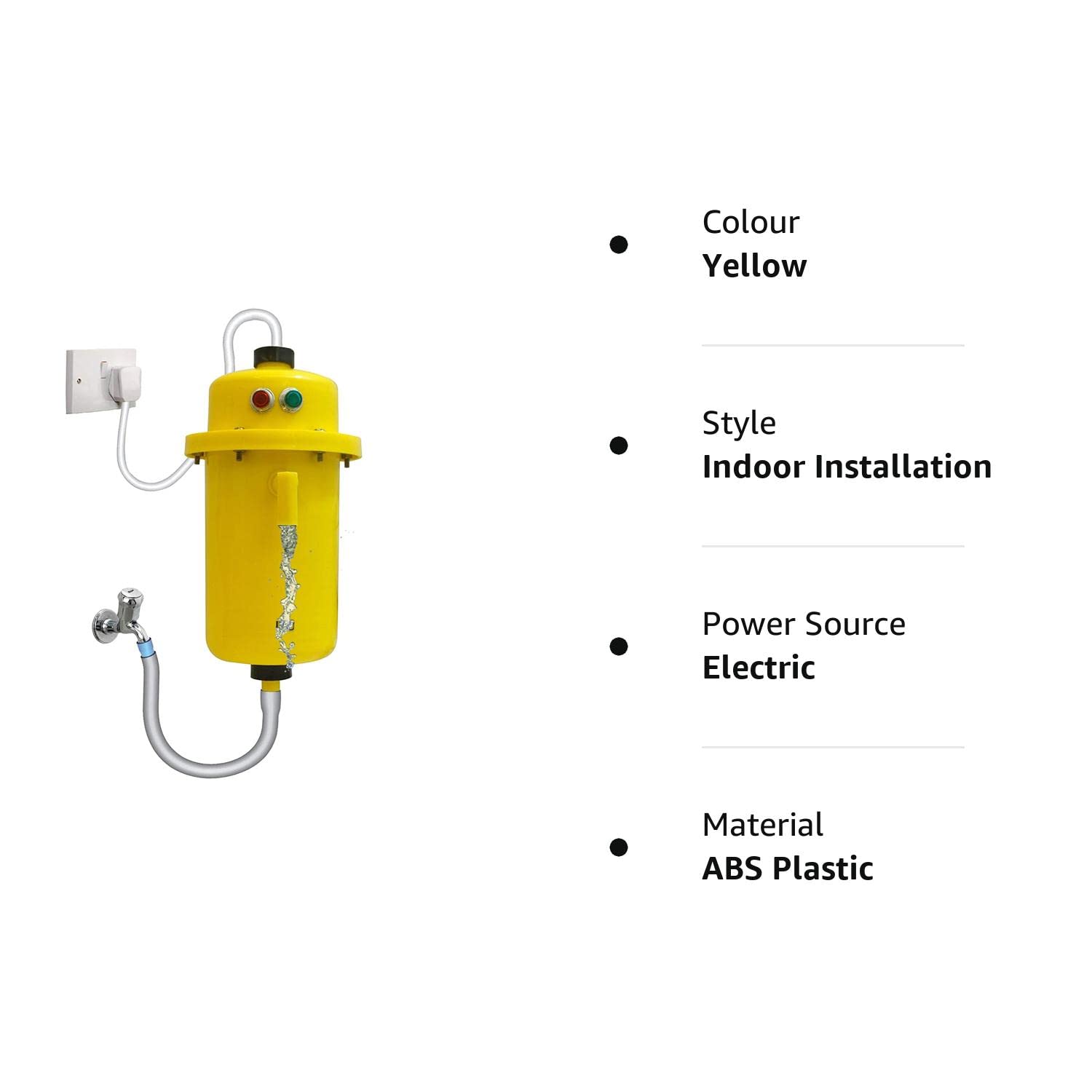 Buy ZIGMA WinoteK WinoteK Sun Instant Water Geyser, Water Heater, Portable  Water Heater, Geysers Made of First Class ABS Plastic, automatic Reset  Model, AE10-3 W (Yellow) Online at Low Prices in India -