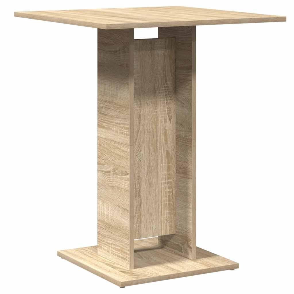 vidaXL Bistro Table Home Indoor Living Room Bar Table Pub Table Patio Garden Dining Dinette Breakfaset Desk Furniture Sonoma Oak Engineered Wood โ image 1