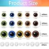 BESTCYC 1Box(160pcs) 3Size 5Colors Threaded Shank Design Plastic Safety Eyes Craft Eyes with Washers for Crafts Amigurumi Stuffed Animals, Puppets Bears DIY Making Supplies #1