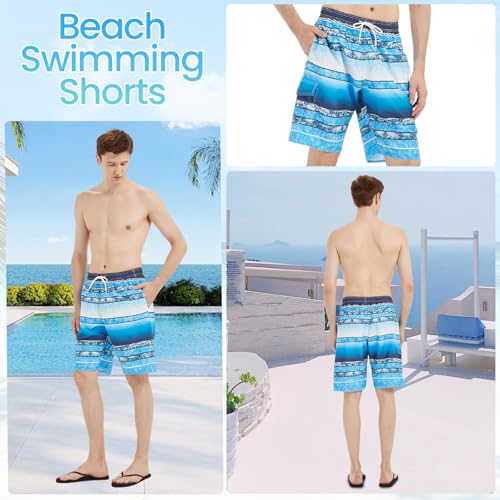 Mens Swim Trunks Swimwear Bathing Suits Swim Shorts Quick Dry with Mesh Lining4
