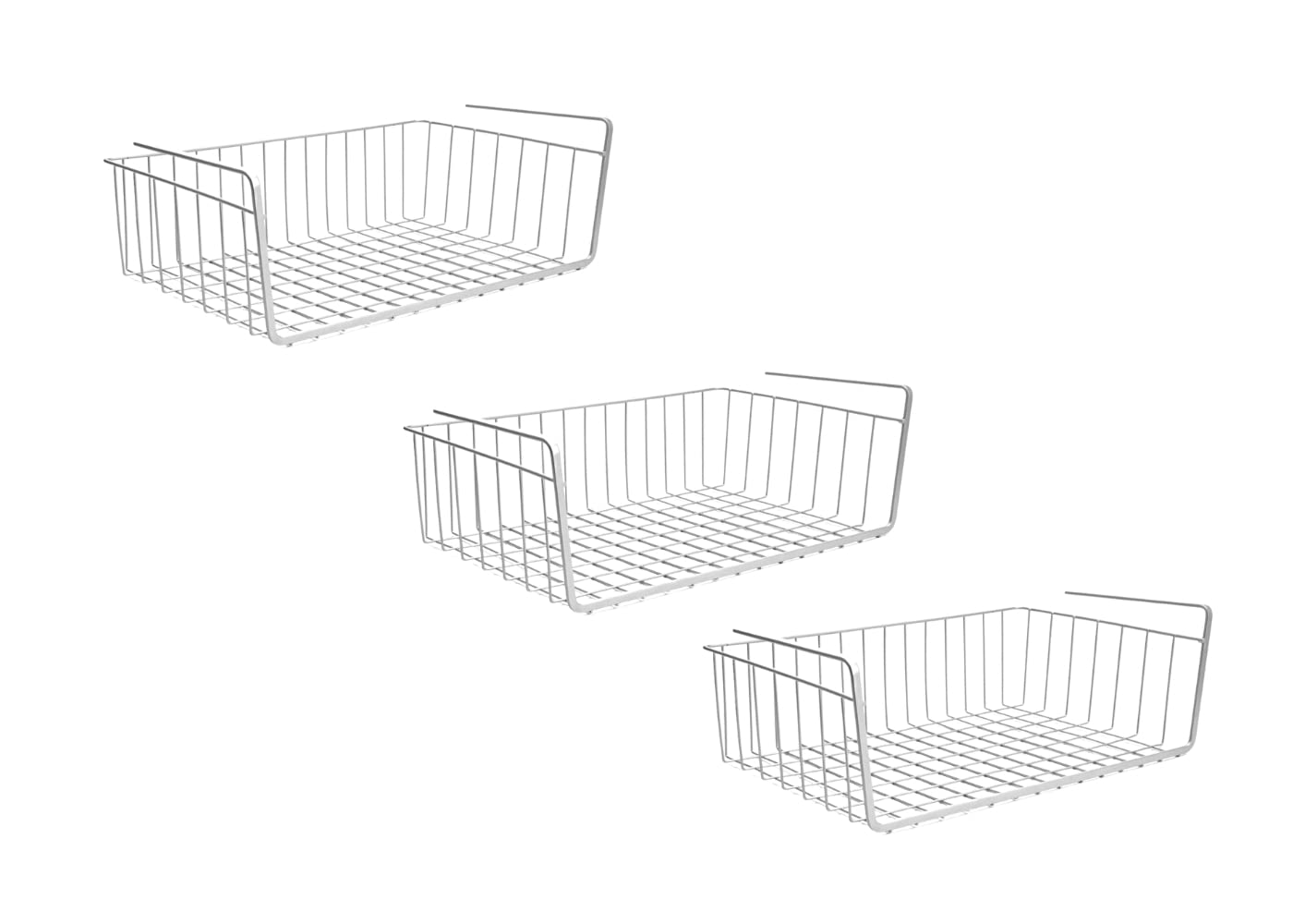 Go Hooked Undershelf Basket Large 16 Inch for Maximum Storage Efficiency Optimize Your Space Extra Storage for Kitchen and Pantry for Home and Office (Set of 3) (B078XZZYZT) Amazon Price History, Amazon Price Tracker