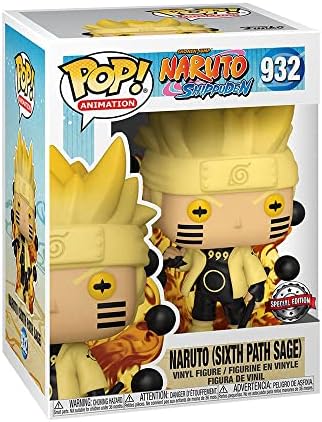 Funko Naruto - Figurine Pop! Specialty Series Naruto Six Path Sage (Glow) 9 cm Multicolore | Pop Naruto