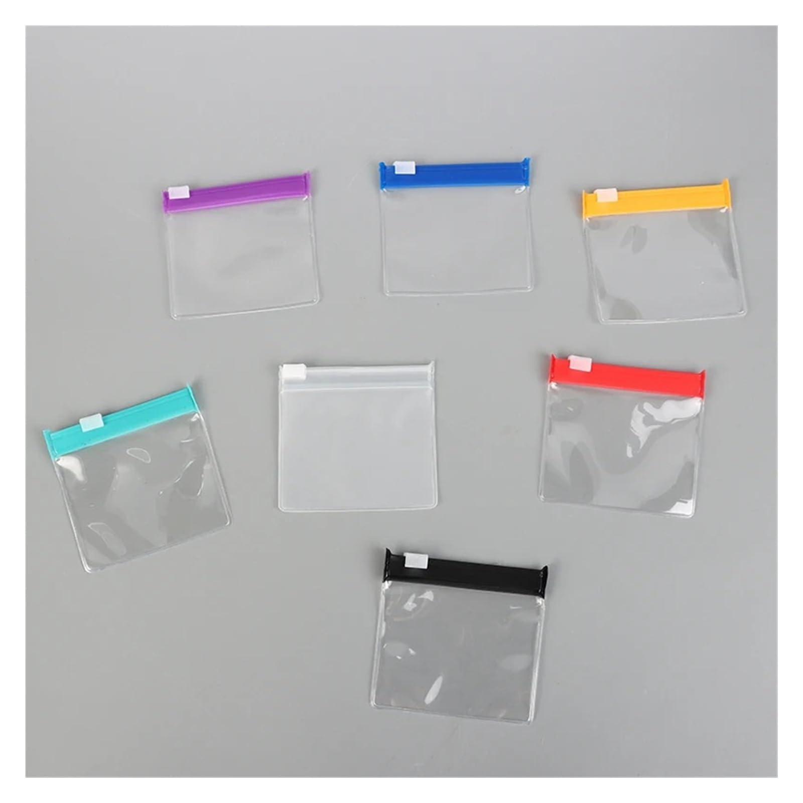 Lot de 5 pochettes à pilules transparentes en EVA avec fermeture éclair, réutilisables, rangement de médicaments (style 1)
