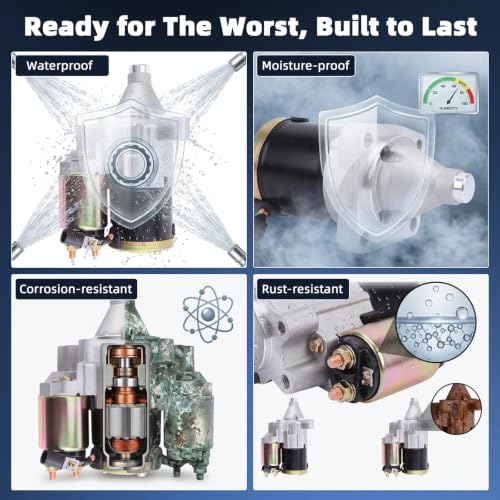 19026N Starter Motor Compatible con Chrysler Pacifica 2007-2008, Sebring 2007-2010, Town & Country 2008-2010, Dodge Avenger 2008-2010, Grand Caravan 2008-2010, 4608800AE M0T32371 SMT0343 41048151 miniatura 6