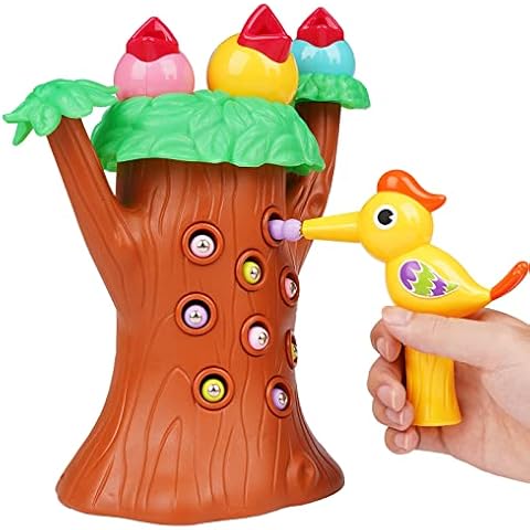 Toddler Montessori Toys Magnetic Bird Feeding Preschool Fine Motor Skills Toys Woodpecker Toy for Kids for 2 Year Old - Cute Educational Toys for Toddlers- Feed The Animals Fine Motor Game Cover