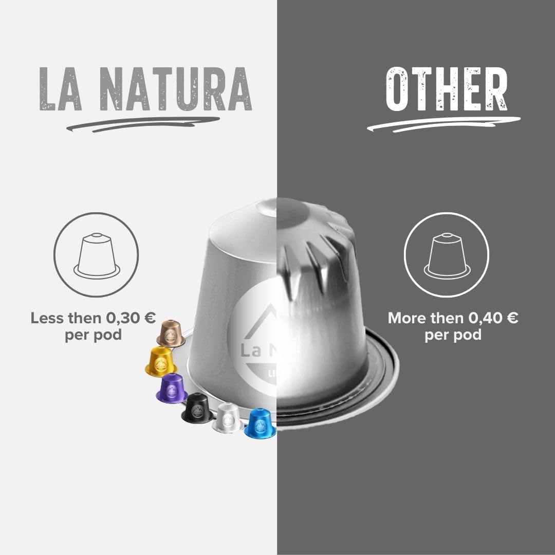 La Natura Lifestyle Kapsułki Kawy Nespresso* 120 sztuk 6 rodzajów 100% recykling