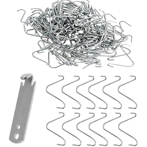 100 PCS T Post Clip Tool Fence Wire Twisting Clips Fencing Wire Twister Tool,Galvanized Steel Fence Clips,Rust Resistant T Post Wire Clips for Fixing Fences Garden Farm Highway Sport Fences YFLY Cover