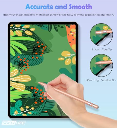 Image of Active Stylus Pen for Touch Screens, Dual Pen Tips for Drawing & Writing, High-Precision Universal Digital Pencil for A-pple i-Phone 17 /16 /15 /14 /13 /12, Tablet, Phone, Sam-Sung, K-indle, i-Pad, Orange