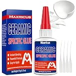 ​35g Ceramic Glue - Strong Repair Adhesive, High Strength, Fast Drying Clear Bond for Porcelain, Pottery, Glass,Tile,Crafts - Waterproof, Heat Resistant,Repair Kit