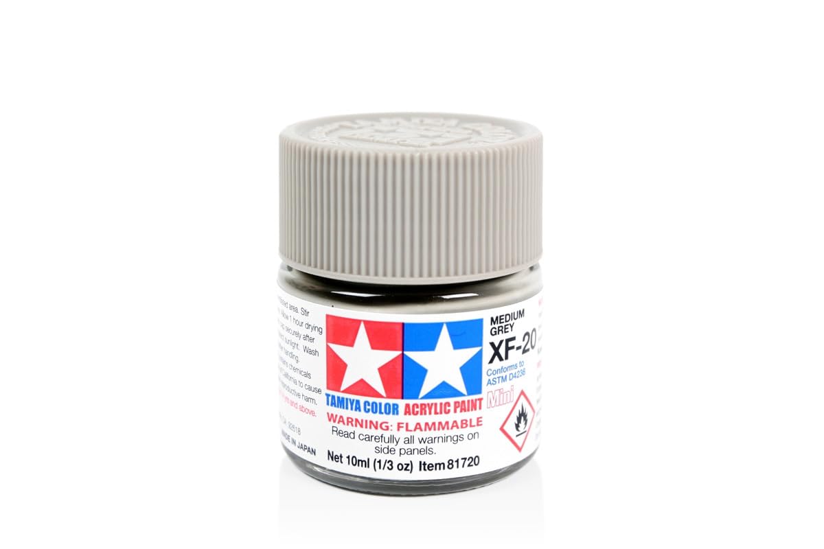 Tamiya Mini XF-20 Medium Grey Acrylic Paint 10ml