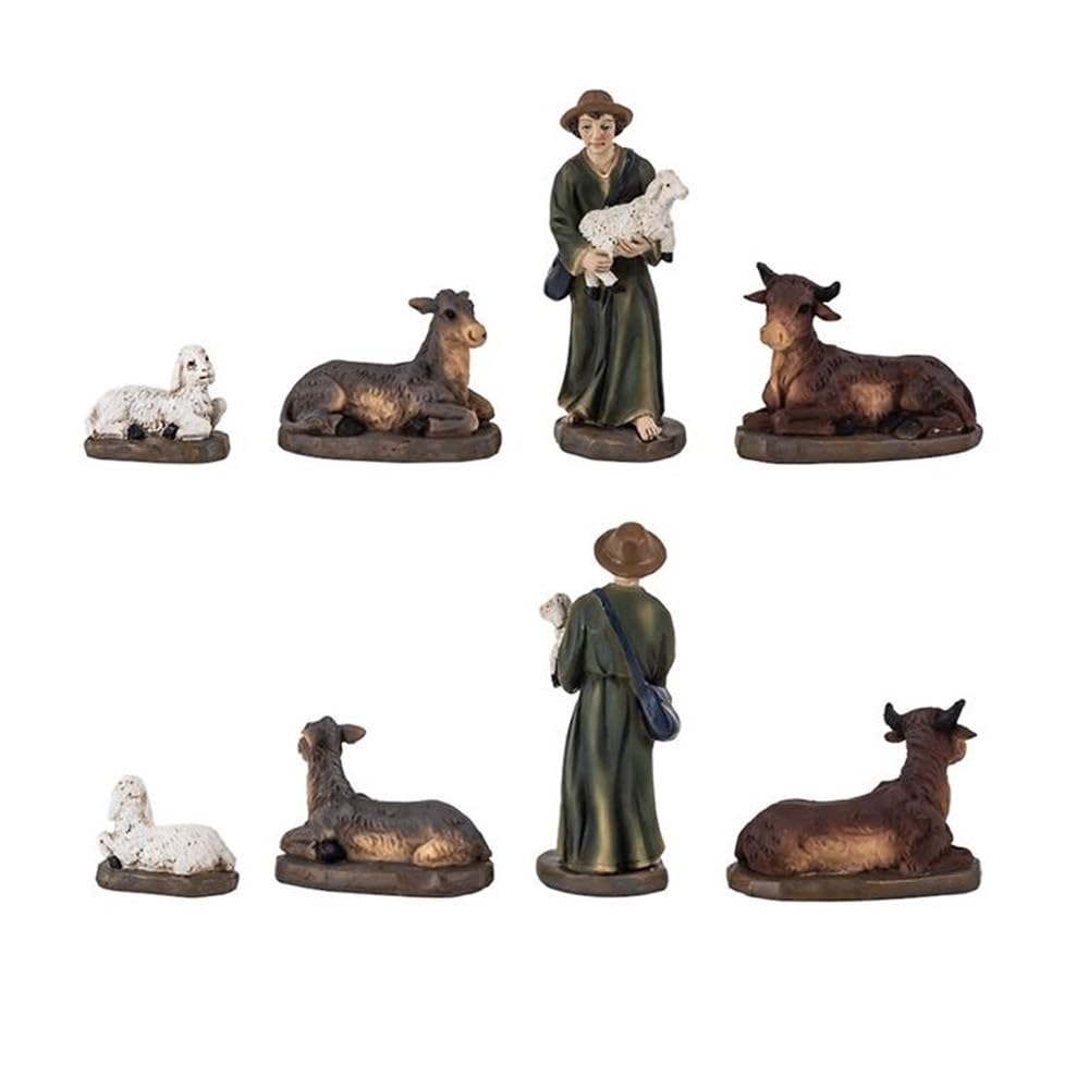 Misterio Nacimiento Belén 11 Piezas 13 cm. Figuras Navidad San José Virgen María Niño Jesús