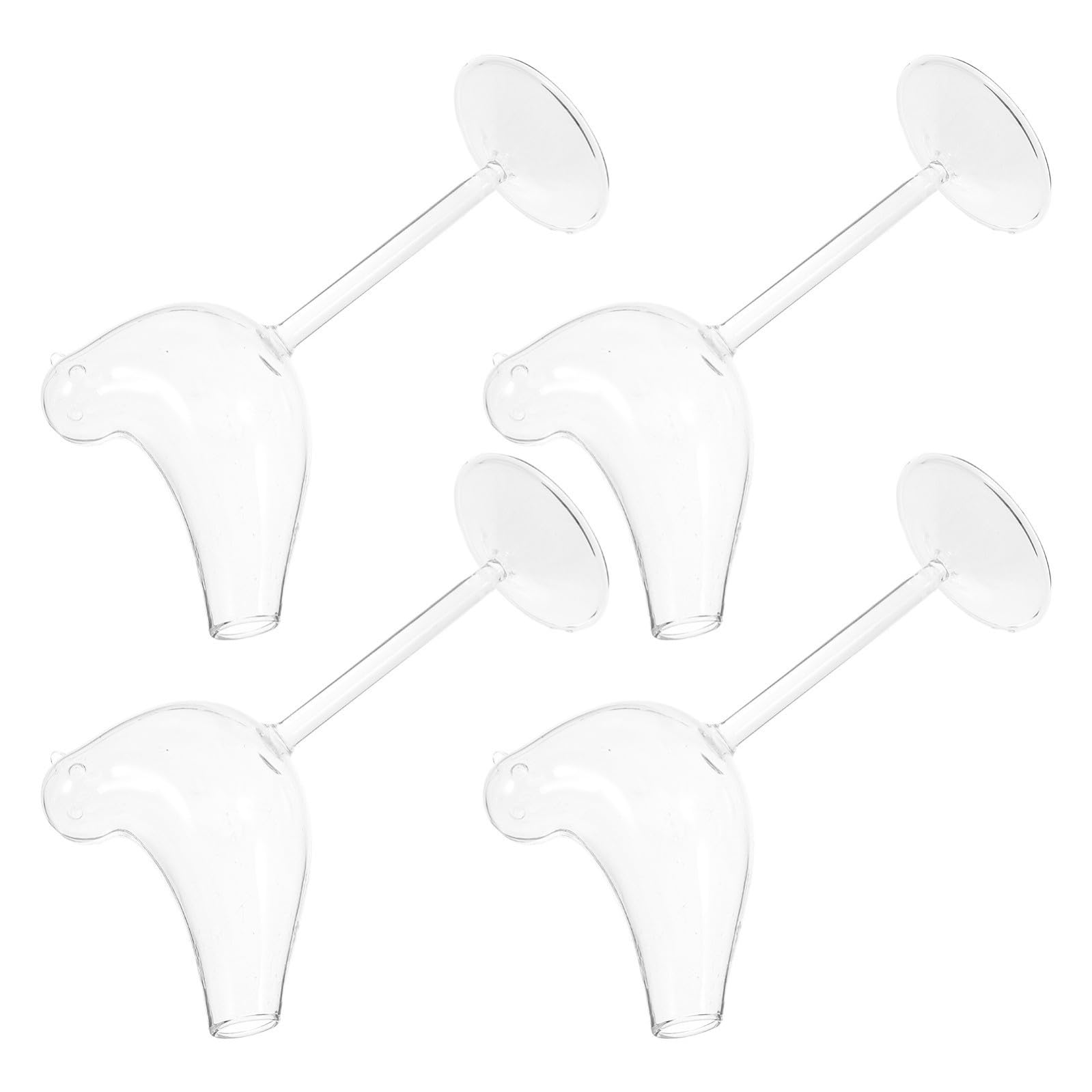 KOMBIUDA 4 Piezas Copa de Cóctel Forma de Pájaro de Vidrio 150ml
