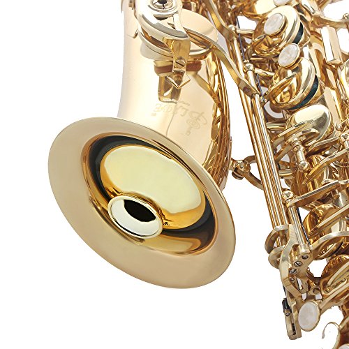 Festnight Silenciador Mute ABS leve para saxofone saxofone alto Sax (Gold)