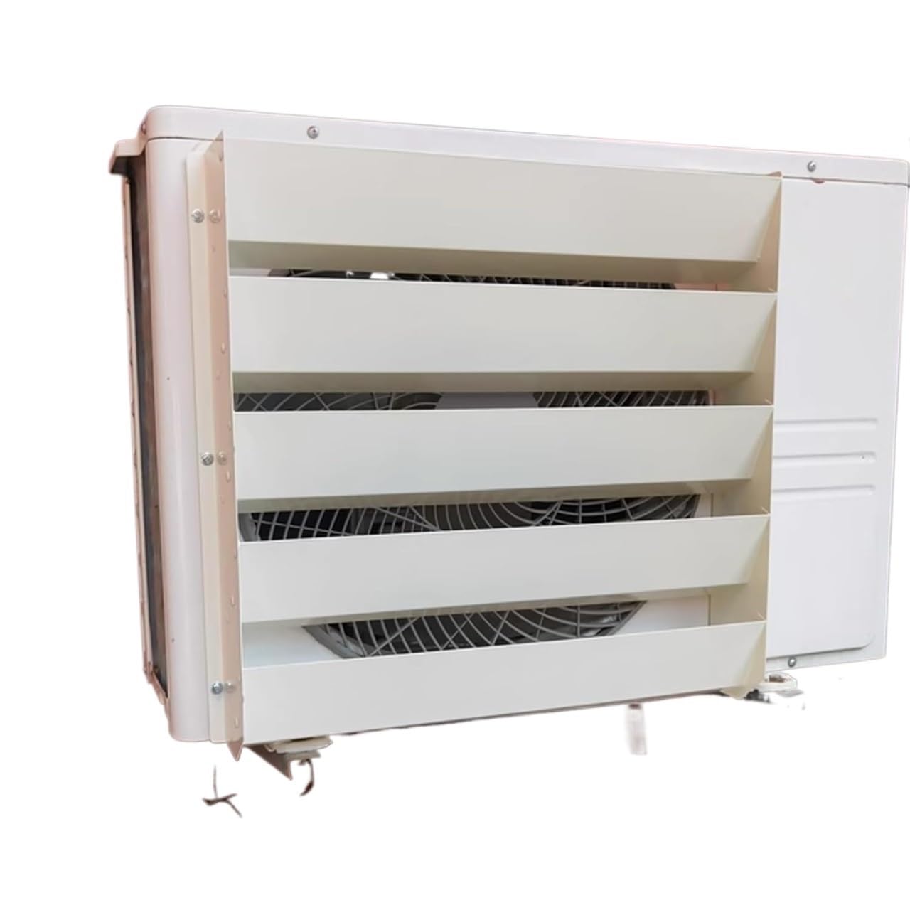 QCKNKMGG Air Conditioner Outdoor Unit Deflector, Air Conditioner Deflector, Condenser Vent, PVC Shutter Cover, 45-65cm(60cm/23.6in)